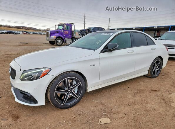 55SWF6EB7HU193118 2017 MERCEDES-BENZ C White Przód lewy