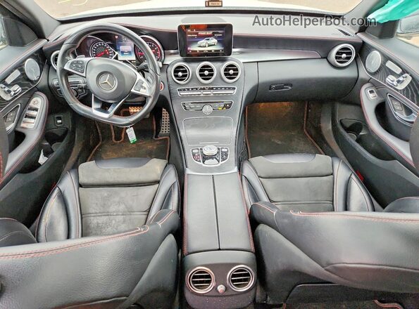 55SWF6EB7HU193118 2017 MERCEDES-BENZ C White Widok deski rozdzielczej