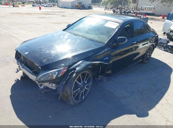 55SWF6EB8HU192947 2017 MERCEDES-BENZ AMG C 43 Black წინა მარცხენა ხედი სამი მეოთხედიდან