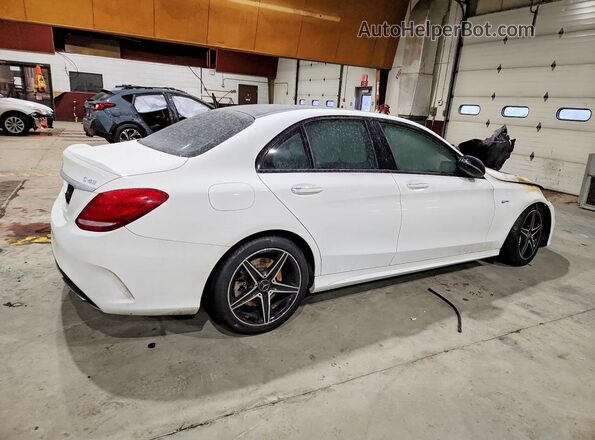 55SWF6EB8JU244356 2018 MERCEDES-BENZ C White Trasero derecho