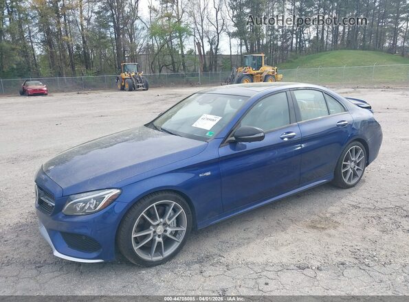 55SWF6EB9JU248688 2018 MERCEDES-BENZ AMG C 43 Blue Передня ліва чверть