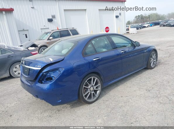 55SWF6EB9JU248688 2018 MERCEDES-BENZ AMG C 43 Blue Задня права чверть