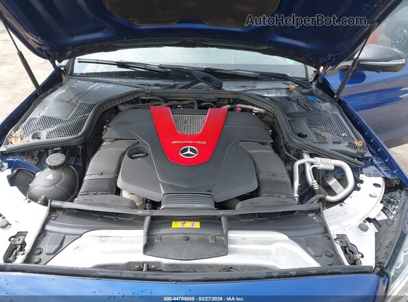 55SWF6EB9JU248688 2018 MERCEDES-BENZ AMG C 43 Blue Вид ззаду