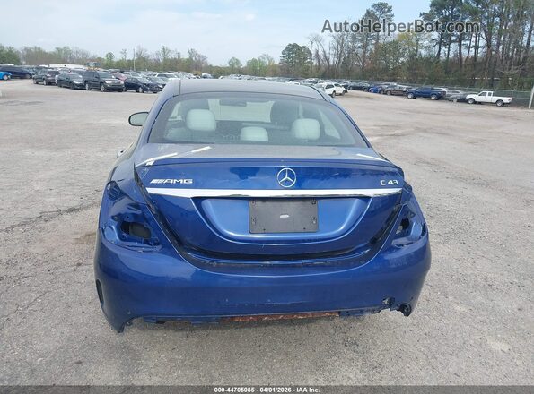 55SWF6EB9JU248688 2018 MERCEDES-BENZ AMG C 43 Blue Вид спереду