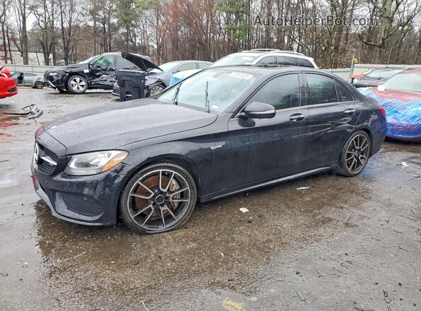 55SWF6EBXJU255195 2018 MERCEDES-BENZ C Black Передня ліва чверть