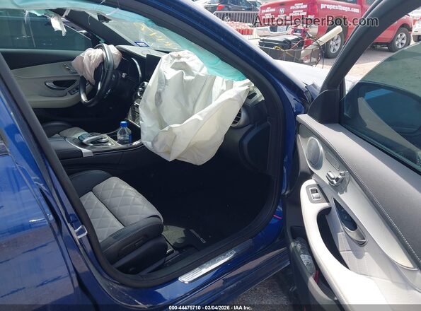 55SWF6EBXJU267430 2018 MERCEDES-BENZ AMG C 43 Blue Front interior view