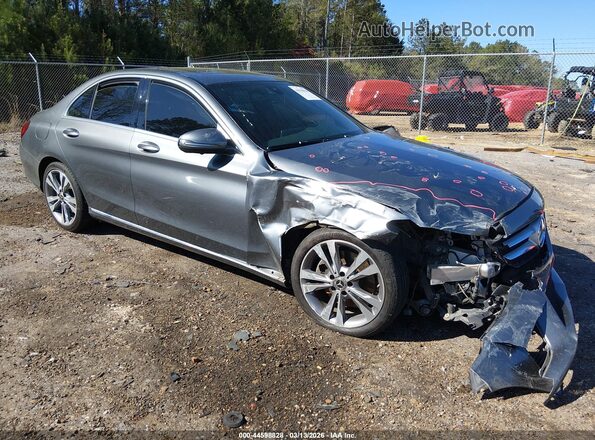 55SWF8DB3KU288909 2019 MERCEDES-BENZ C-CLASS Gray Передня права чверть