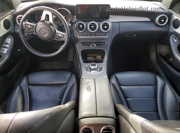 55SWF8DB4KU303417 2019 MERCEDES-BENZ C Черный Вид панели приборов