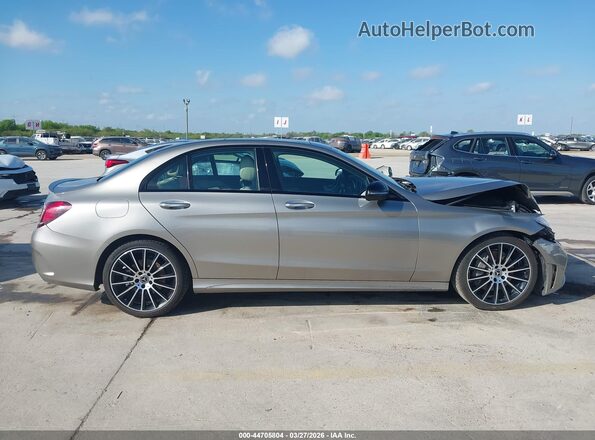 55SWF8DB5KU312319 2019 MERCEDES-BENZ C-CLASS Gray Вид задньої частини салону