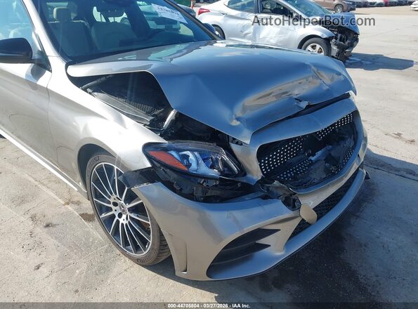 55SWF8DB5KU312319 2019 MERCEDES-BENZ C-CLASS Gray Вид спереду