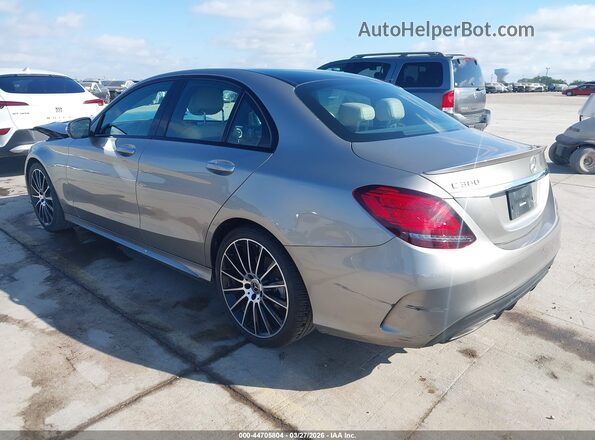 55SWF8DB5KU312319 2019 MERCEDES-BENZ C-CLASS Gray Задня ліва чверть