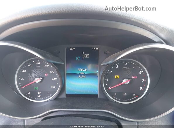 55SWF8DB6KU314516 2019 MERCEDES-BENZ C-CLASS Gray Widok tylnych siedzeń