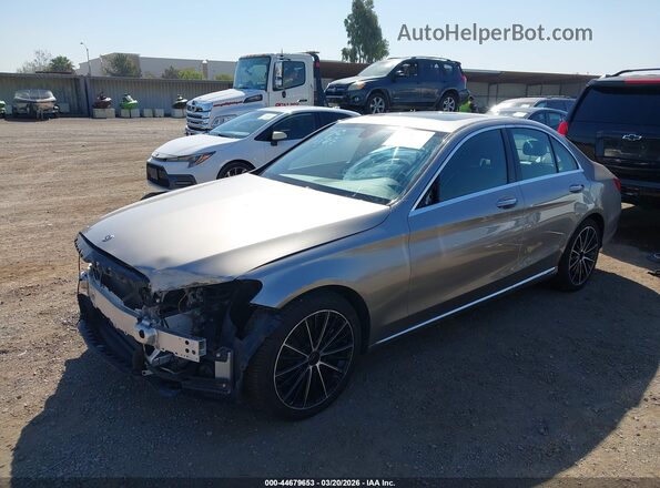 55SWF8DB6KU314516 2019 MERCEDES-BENZ C-CLASS Gray Przód lewy