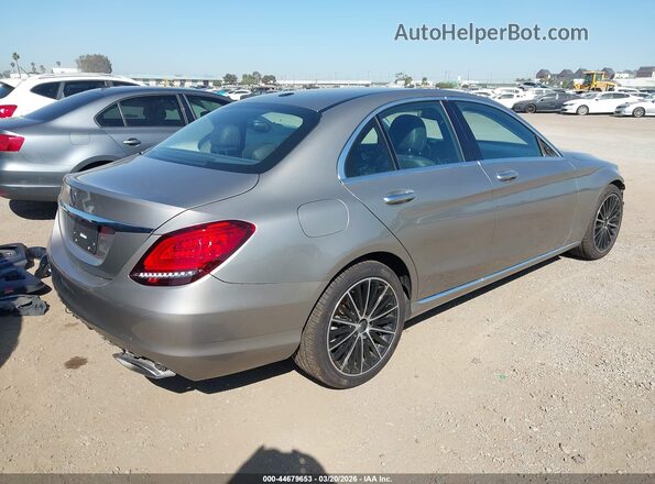 55SWF8DB6KU314516 2019 MERCEDES-BENZ C-CLASS Gray Tył prawy