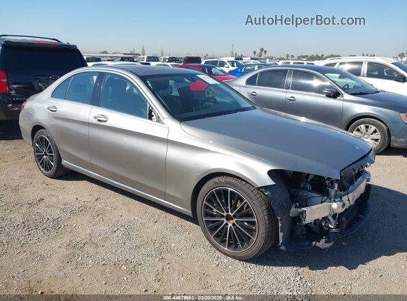 55SWF8DB6KU314516 2019 MERCEDES-BENZ C-CLASS Gray Przód prawy