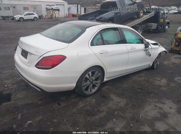 55SWF8EB0KU300349 2019 MERCEDES-BENZ C-CLASS White Trasero derecho