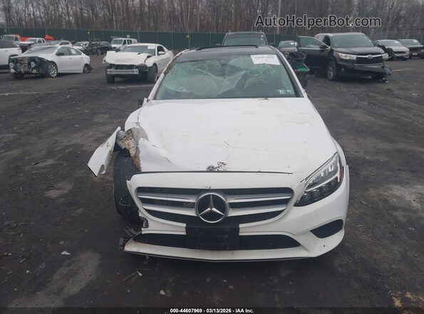 55SWF8EB0KU300349 2019 MERCEDES-BENZ C-CLASS White Vista del cuadro de instrumentos