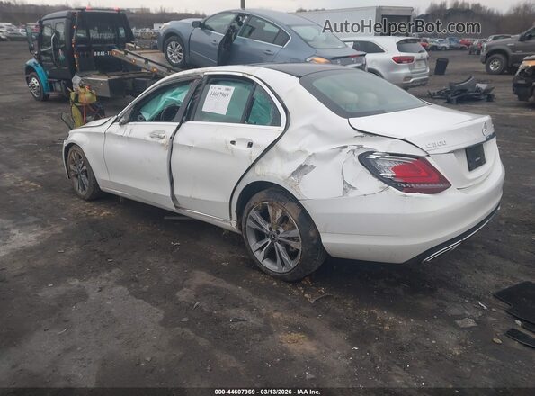 55SWF8EB0KU300349 2019 MERCEDES-BENZ C-CLASS White Trasero izquierdo