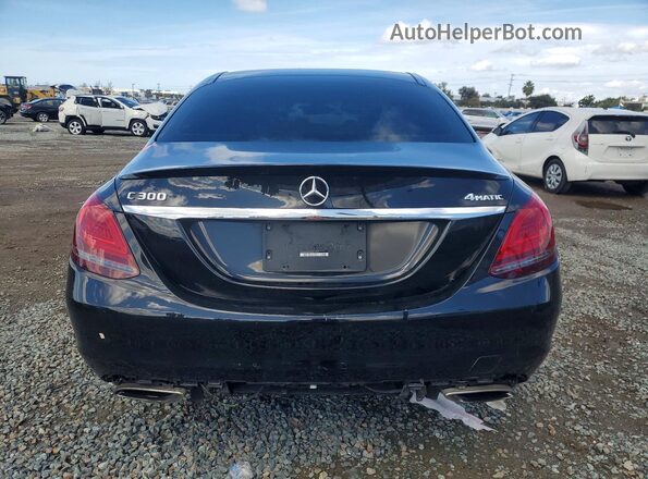 55SWF8EB0KU316423 2019 MERCEDES-BENZ C Black Widok z tyłu