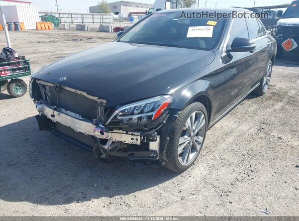 55SWF8EB1KU292939 2019 MERCEDES-BENZ C-CLASS Черный Передняя левая четверть