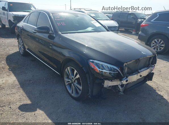 55SWF8EB1KU292939 2019 MERCEDES-BENZ C-CLASS Черный Передняя правая четверть