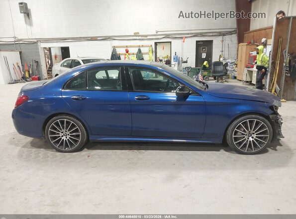 55SWF8EB7KU301904 2019 MERCEDES-BENZ C-CLASS Blue Widok wnętrza z tyłu