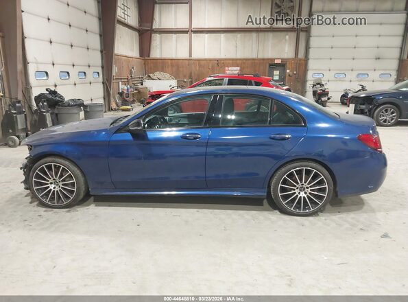 55SWF8EB7KU301904 2019 MERCEDES-BENZ C-CLASS Blue Widok wnętrza 360 stopni