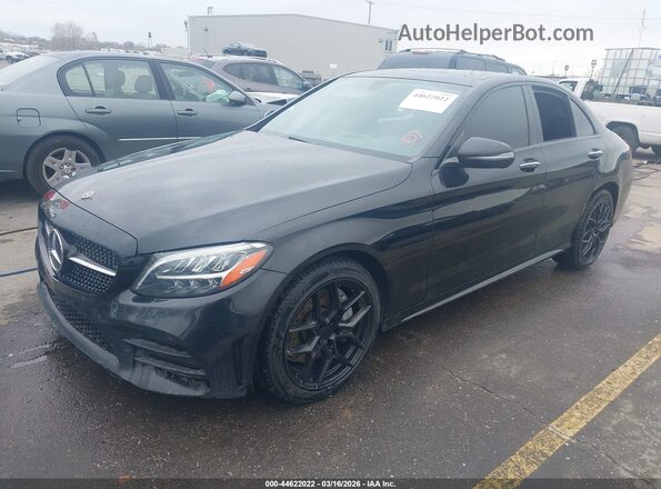 55SWF8EBXLU324739 2020 MERCEDES-BENZ C-CLASS Black წინა მარცხენა ხედი სამი მეოთხედიდან