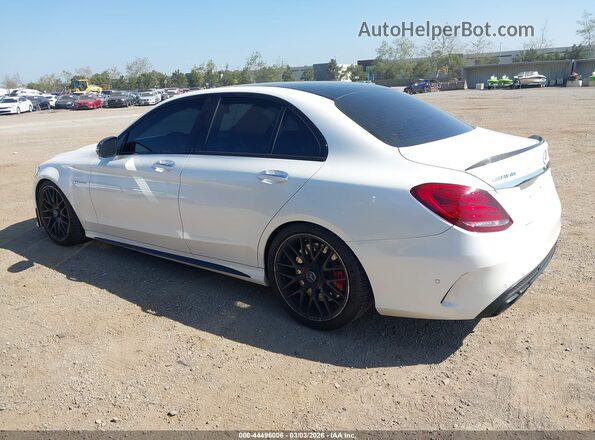 55SWF8HB8HU216607 2017 MERCEDES-BENZ AMG C 63 White Задня ліва чверть
