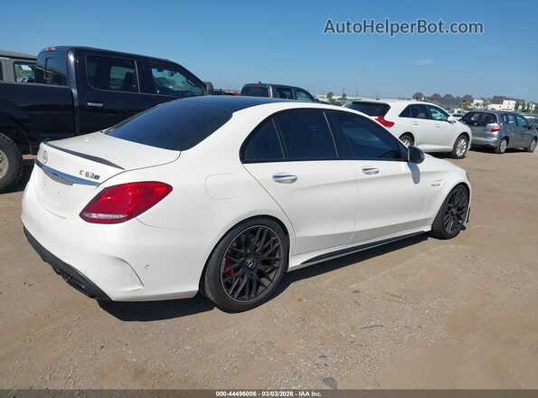 55SWF8HB8HU216607 2017 MERCEDES-BENZ AMG C 63 White Задня права чверть