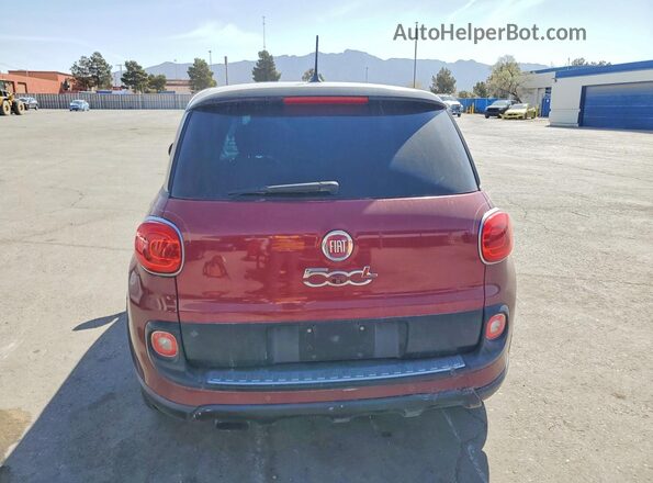 ZFBCFADH4GZ037434 2016 FIAT 500L Бордовый Вид салона спереди