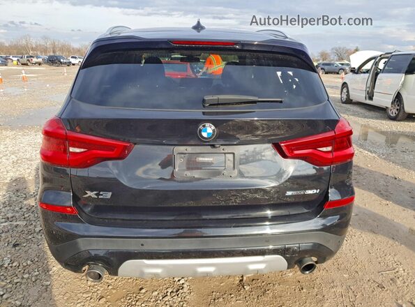 5UXTY3C03L9C78590 2020 BMW X3 Black Widok wnętrza z przodu