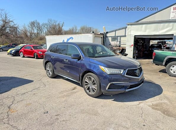 5FRYD4H54HB006216 2017 ACURA MDX Синий Передняя левая четверть