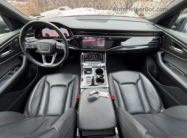 WA1BVAF19KD039112 2019 AUDI Q8 Серый Вид задних сидений