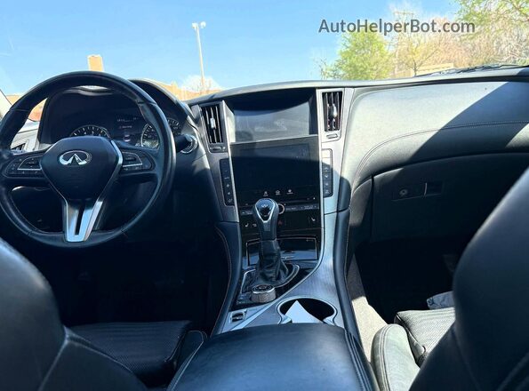 JN1EV7AP7JM363596 2018 INFINITI Q50 Черный Вид задних сидений