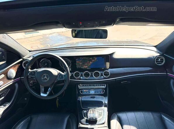 WDDZF4KBXHA053876 2017 MERCEDES-BENZ E Black წინა სალონის ხედი