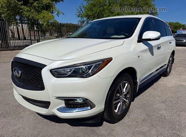 5N1DL0MN4LC547527 2020 INFINITI QX60 Белый Передняя левая четверть