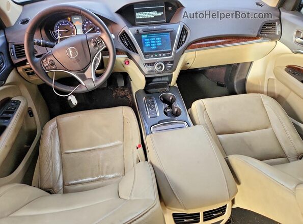 5FRYD3H59HB004617 2017 ACURA MDX Белый Вид щитка приборов