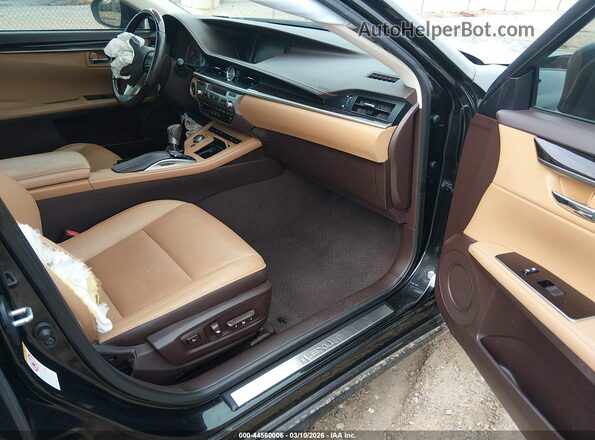 58ABK1GG2JU106072 2018 LEXUS ES 350 Черный Вид салона спереди