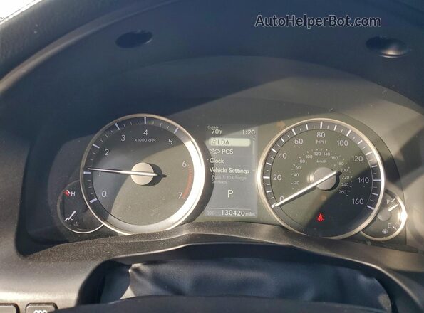 58ABK1GGXGU026303 2016 LEXUS ES Серый Вид щитка приборов