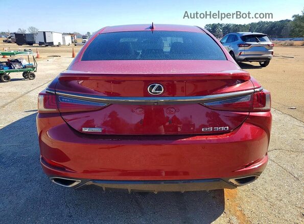 58ABZ1B10KU006469 2019 LEXUS ES Maroon Вид ззаду