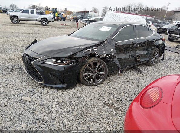 58ABZ1B11KU005153 2019 LEXUS ES 350 Black Vista tres cuartos delantera izquierda