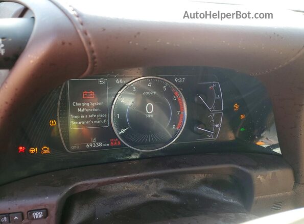 58ABZ1B11KU024446 2019 LEXUS ES Red Widok zestawu wskaźników