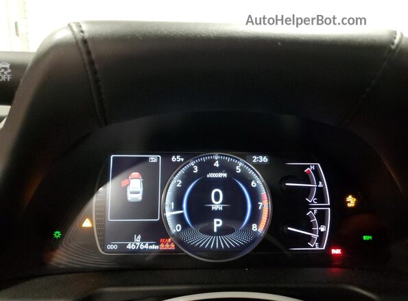 58ABZ1B12KU038274 2019 LEXUS ES Серебряный Вид щитка приборов