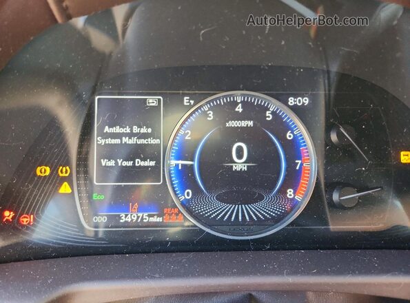58ABZ1B13KU005672 2019 LEXUS ES Белый Вид щитка приборов