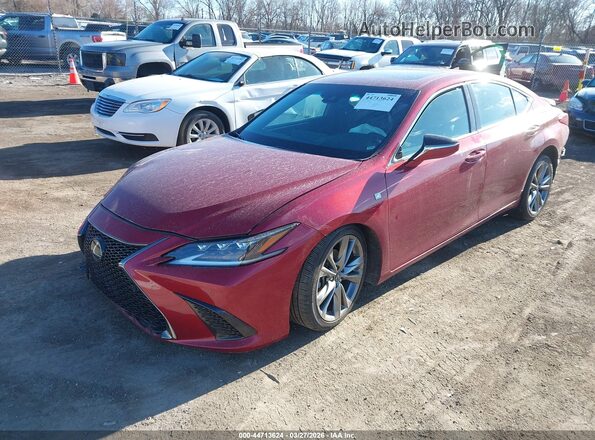 58ABZ1B13KU009463 2019 LEXUS ES 350 Красный Передняя левая четверть