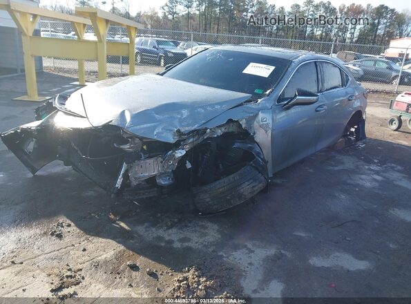 58ABZ1B18KU030745 2019 LEXUS ES 350 Gray Առջևի ձախ երեք քառորդ տեսարան