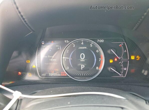 58ACZ1B13MU095042 2021 LEXUS ES Black Vista del cuadro de instrumentos
