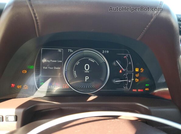 58AD21B11LU008343 2020 LEXUS ES Серый Вид щитка приборов