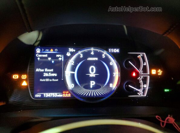 58ADZ1B11LU077383 2020 LEXUS ES Серый Вид щитка приборов